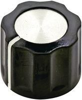 FLUTED KNOB WITH LINE INDICATOR, 6.35MM