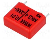 Capacitor: polyester; 10nF; 400VAC; 2kVDC; 15mm; ±5%; 7x14x18mm WIMA