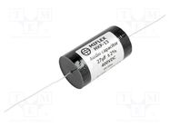 Capacitor: polypropylene; 27uF; 400VDC; ±2%; Ø34.5x62mm; -25÷85°C MIFLEX