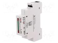 Module: voltage indicator; 230VAC; IP20; for DIN rail mounting ZAMEL