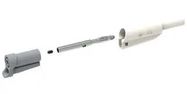 STACK 4MM BANANA PLUG-FREE END, WHT/59MM