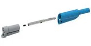 STACK 4MM BANANA PLUG-FREE END, BLU/59MM