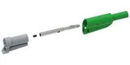 STACK 4MM BANANA PLUG-FREE END, GRN/59MM