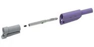 STACK 4MM BANANA PLUG-FREE END, PURPLE