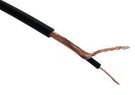 SHLD MULTICORE CABLE, 1COND, 100FT, BLK