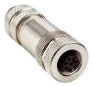 SENSOR CONN, M12, RCPT, 8P, CABLE
