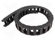 Cable chain; LIGHT; Bend.rad: 100mm; L: 986mm; Int.height: 17mm BREVETTI