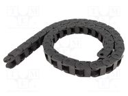 Cable chain; LIGHT; Bend.rad: 75mm; L: 986mm; Int.height: 17mm BREVETTI