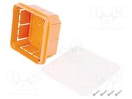 Enclosure: junction box; X: 92mm; Y: 92mm; Z: 45mm; plaster embedded PAWBOL