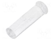 Fiber for LED; Ø3mm; L: 9.5mm; round; Front: convex; straight; PLP2 BIVAR