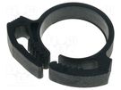 Fixing clamp; ØBundle : 15.9÷18.2mm; W: 5.9mm; polyamide; black HELLERMANNTYTON