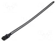 Cable tie; multi use; L: 340mm; W: 11mm; black; polyurethane; 123N HELLERMANNTYTON