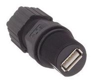 USB SEALED CONN, 2.0 TYPE A, RCPT, 4POS
