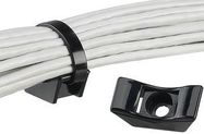 CABLE TIE MOUNT, SCREW ON, 13.2MM, NYLON, BLACK, PK10