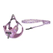 Dogness walking set leash 1,5m+harness for dog (pink), Dogness