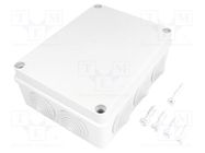 Enclosure: junction box; X: 140mm; Y: 190mm; Z: 70mm; IP65; grey PAWBOL