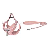 Dogness cat leash 1,5m+harness walking set (pink), Dogness