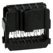 WIRE-BOARD CONNECTOR RECEPTACLE, 2ROW, 10 POSITION, 2.54MM