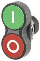 ACTUATOR, PB SW, FLUSH, GREEN/RED, IP65