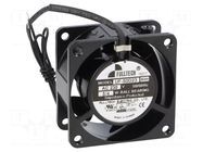 Fan: AC; axial; 230VAC; 60x60x30mm; 13.76m3/h; 27dBA; ball; 2400rpm FULLTECH