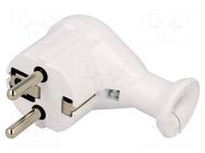 Connector: AC supply; male; plug; 2P+PE; 230VAC; 16A; white; PIN: 3 PLASTROL