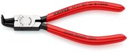 KNIPEX 44 21 J01 SB Circlip Pliers for internal circlips in bore holes plastic coated black atramentized 130 mm (self-service card/blister)
