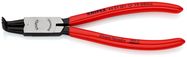 KNIPEX 44 21 J21 Circlip Pliers for internal circlips in bore holes plastic coated black atramentized 170 mm