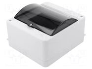 Enclosure: for modular components; IP30; wall mount; white; ABS PAWBOL