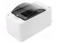 Enclosure: for modular components; IP30; white; No.of mod: 3; ABS PAWBOL