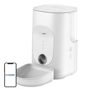 Dogness F16 WiFi 5G 4L smart food dispenser with plastic bowl (white), Dogness