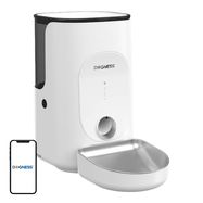 Dogness F16 WiFi 5G 4L smart food dispenser with stainless steel bowl (white), Dogness