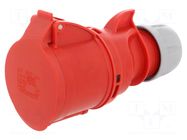 Connector: AC supply 3-phase; socket; female; 32A; 400VAC; Shark PCE