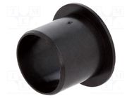 Bearing: sleeve bearing; with flange; Øout: 18mm; Øint: 16mm; black IGUS