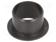 Bearing: sleeve bearing; with flange; Øout: 17mm; Øint: 15mm; black IGUS