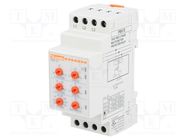 Voltage monitoring relay; for DIN rail mounting; PMV; SPDT 