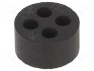 Insert for gland; 4mm; M20; IP68; NBR caoutchouc; Holes no: 4 HELUKABEL