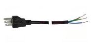 POWER CORD, NEMA5-15P, 118IN, 10A, BLACK