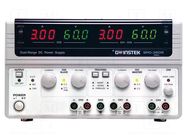 Power supply: laboratory; switching,multi-channel; 0÷30VDC; 0÷6A GW INSTEK