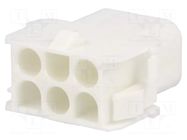 Connector: wire-wire; plug; male/female; PIN: 6; MLX; straight; 2x3 MOLEX