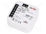 RGB controller; flush mount; 10÷14VDC; IP20; -10÷55°C; 60mW; Ch: 3 ZAMEL