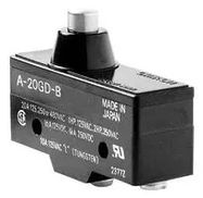 MICROSWITCH, HINGE LEVER, SPDT 20A 500V
