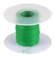 HOOK UP WIRE, PVDF, 30AWG, GREEN, 500M