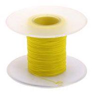 HOOK UP WIRE, PVDF, 30AWG, YELLOW, 100M