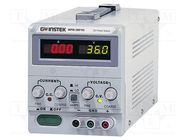 Power supply: laboratory; switched-mode,single-channel; 0÷36VDC GW INSTEK