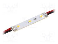 LED; 12VDC; white warm; 0.72W; 55lm; 120°; No.of diodes: 3; 50x10mm OPTOFLASH