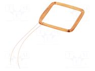 Antenna; RFID; 125kHz; Body dim: 33x33x1.5mm; 314uH SR PASSIVES