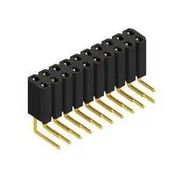 PCB RCPT, R/A, 20POS, 2ROW, 2.54MM, THT
