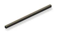 PCB RCPT, R/A, 100POS, 2ROW, 2MM, THT