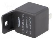 Relay: electromagnetic; SPDT; Ucoil: 24VDC; 40A; automotive; S10 SHORI ELECTRIC