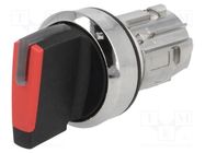 Switch: rotary; 22mm; Stabl.pos: 2; red; depending on the holder SIEMENS